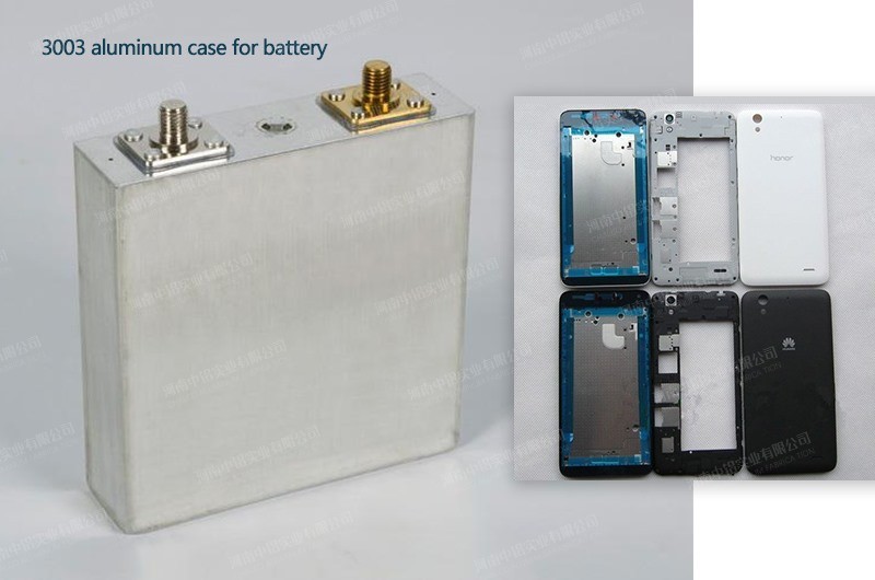 Aluminum case for battery