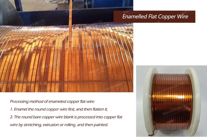 Enamelled Flat Copper Wire