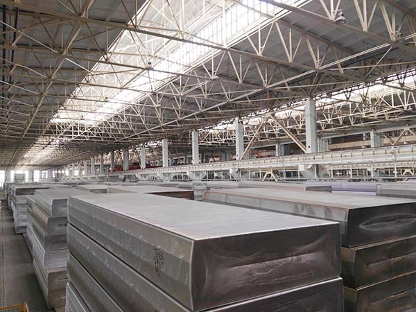 Aluminum plate produced